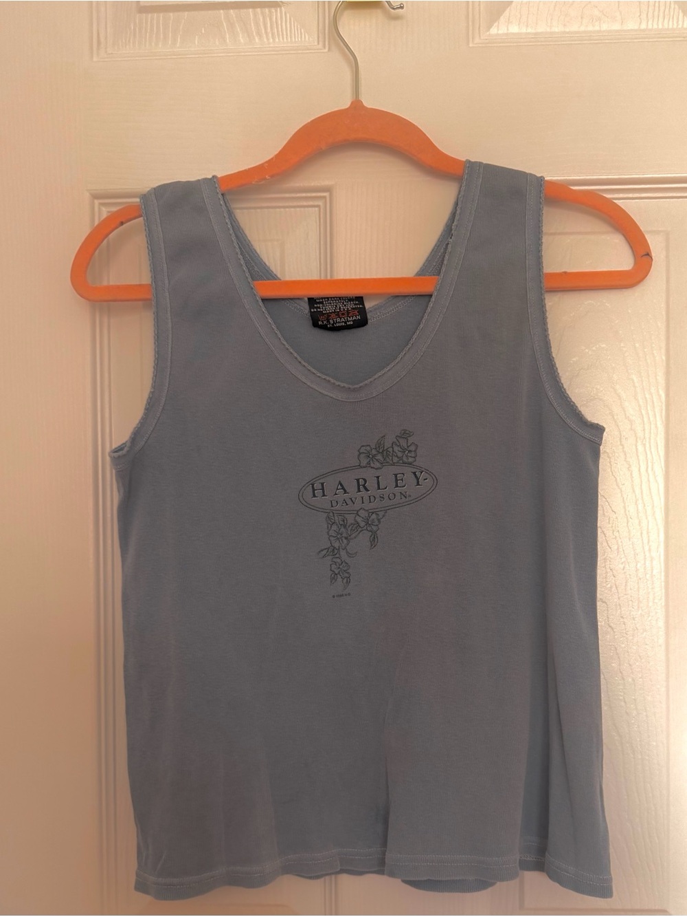 Vintage Harley-Davidson Tank Top Fairfield California Gray-blue